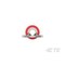 Te Connectivity Ring Terminal, #10 Stud Size, 16 AWG, 600 V, Vinyl Insulated, Red 34146 - alternate 3
